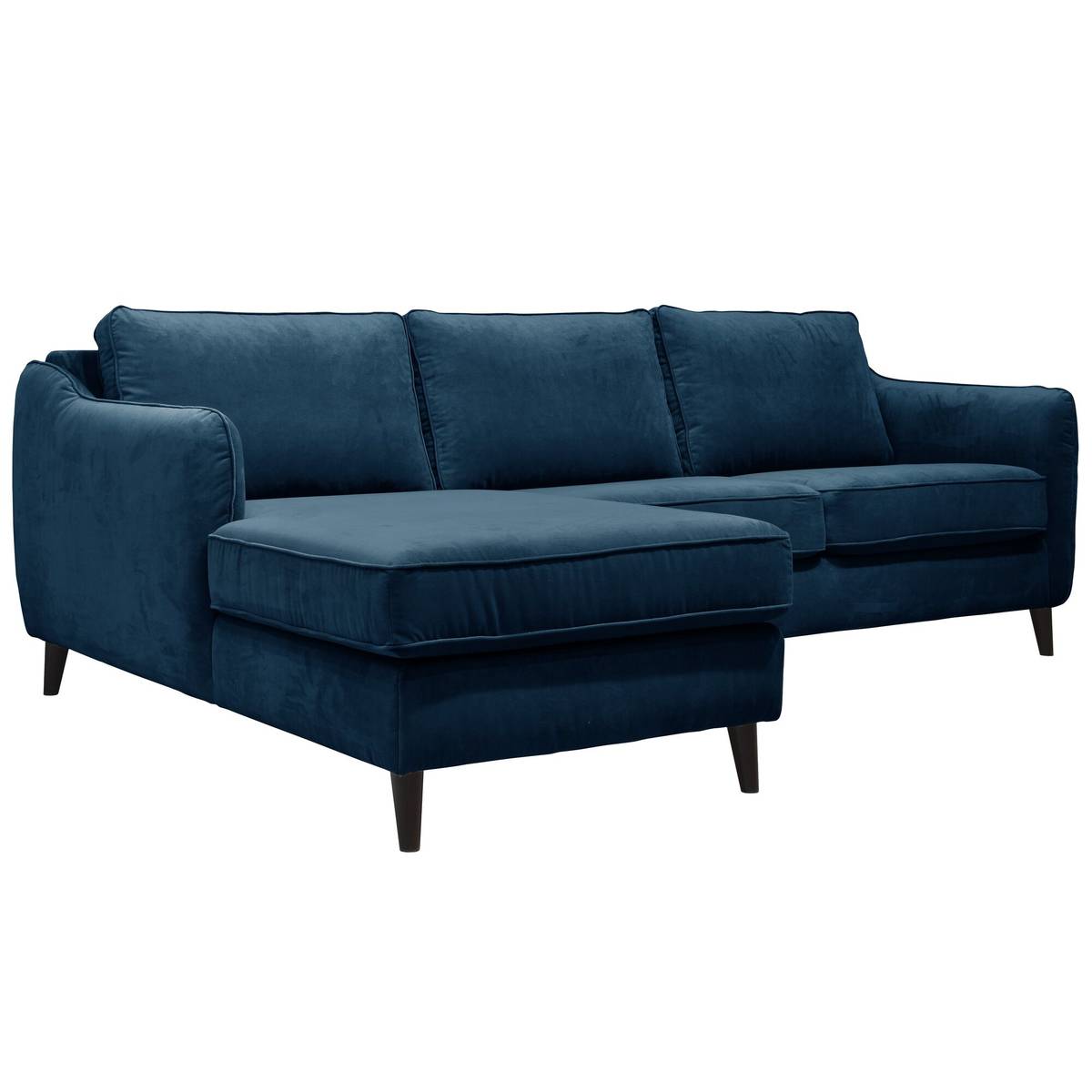 Canapé d'angle convertible velours Prince Canapé d'angle convertible velours Prince