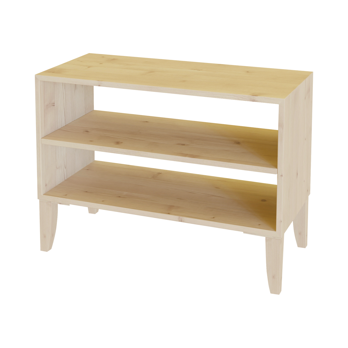 Etagère bois massif 2 cases horizontales Elio Etagère bois massif 2 cases horizontales Elio