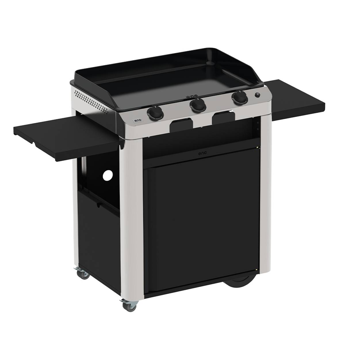 Ensemble Plancha Fusion Gaz 75 et Chariot en Acier Ensemble Plancha Fusion Gaz 75 et Chariot en Acier