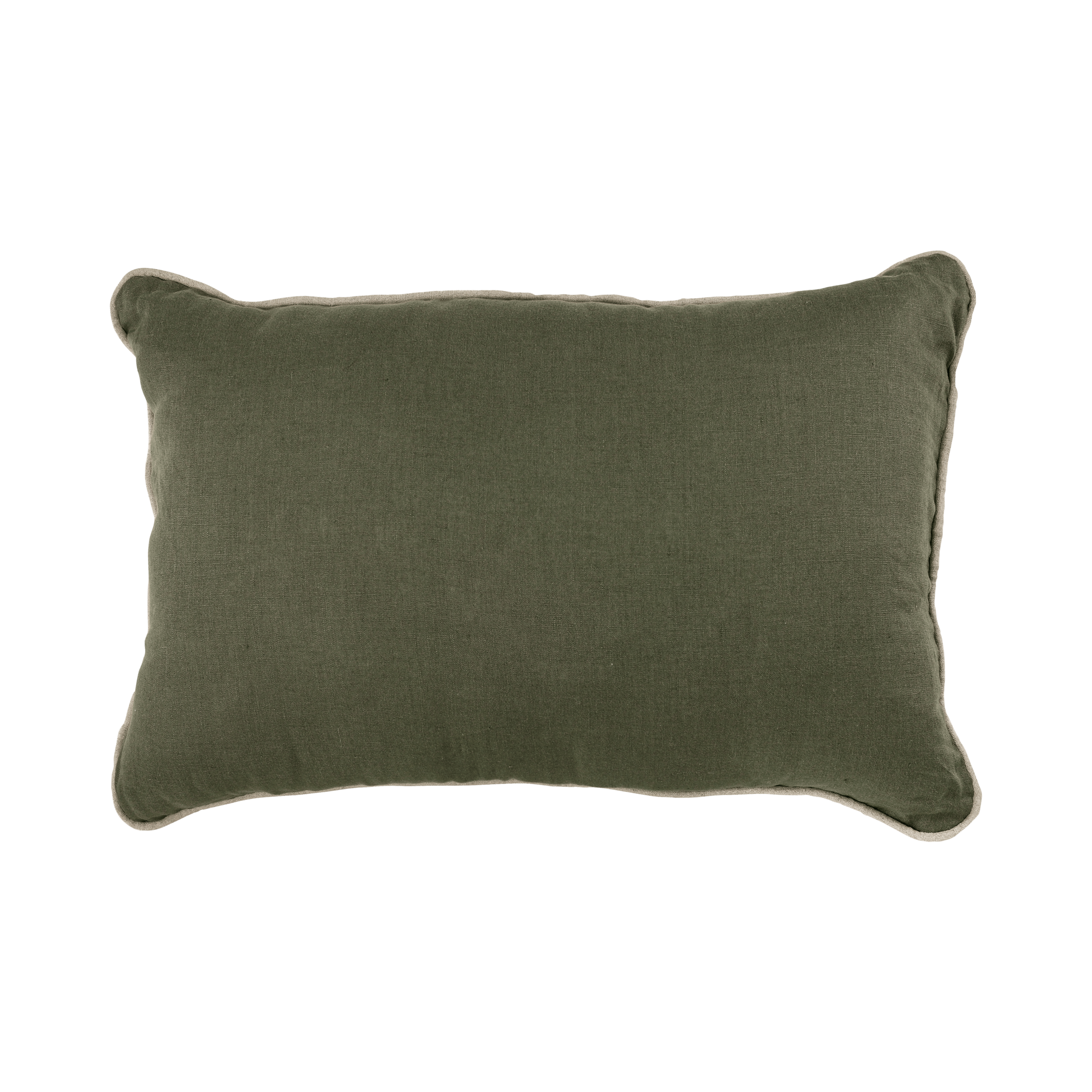 Coussin lin passepoil Carly