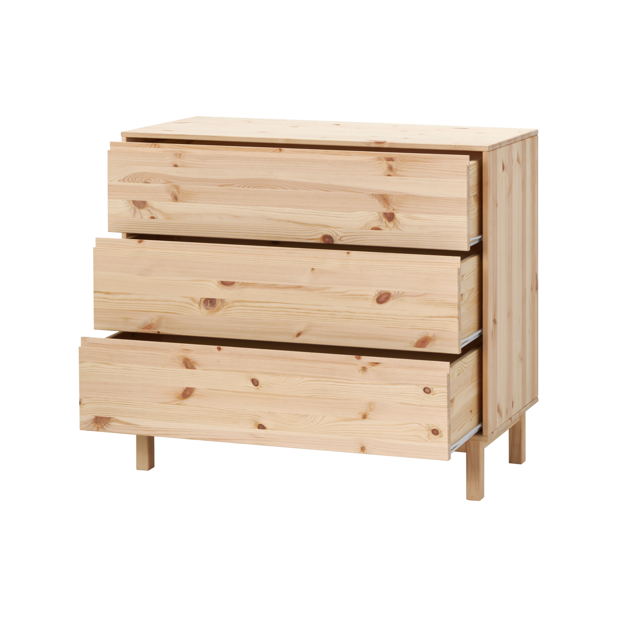 Commode pin massif 3 tiroirs Elie Commode pin massif 3 tiroirs Elie