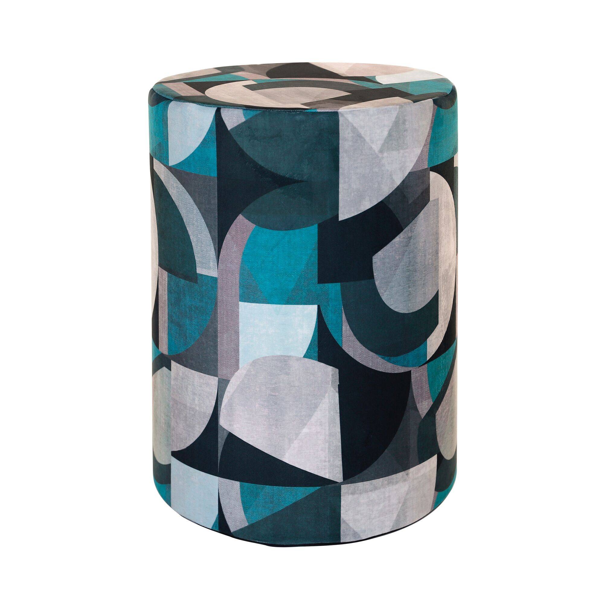 Pouf Andy bleu CAMIF