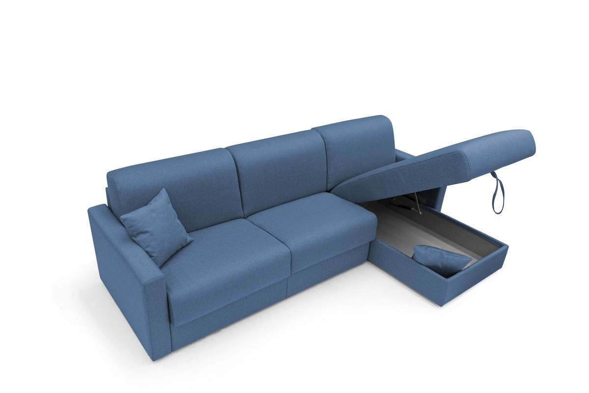 Canapé d'angle convertible et réversible tissu déhoussable Aubin Canapé d'angle convertible et réversible tissu déhoussable Aubin