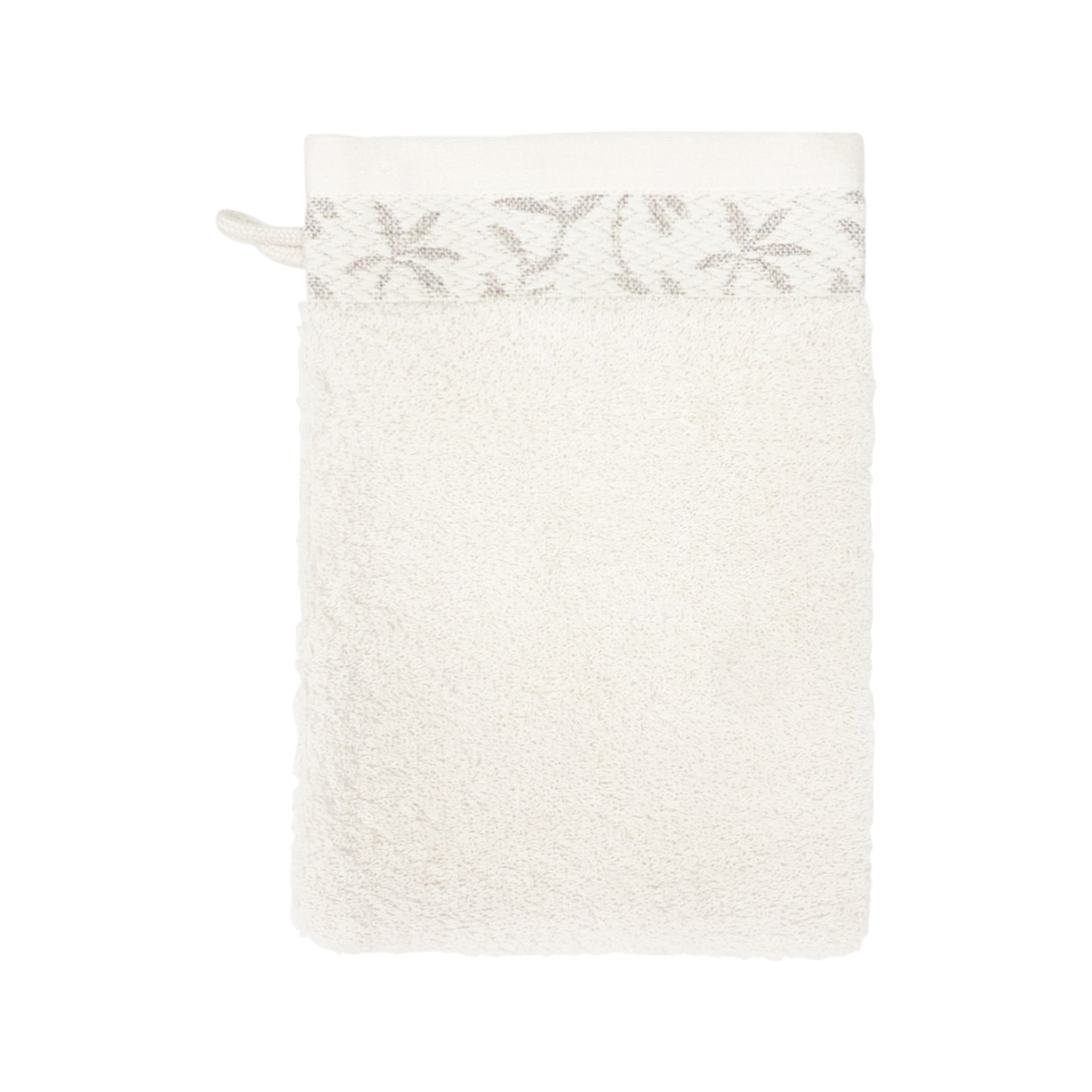 Lot de 2 gants de toilette coton Léontina, végétal Lot de 2 gants de toilette coton Léontina, végétal