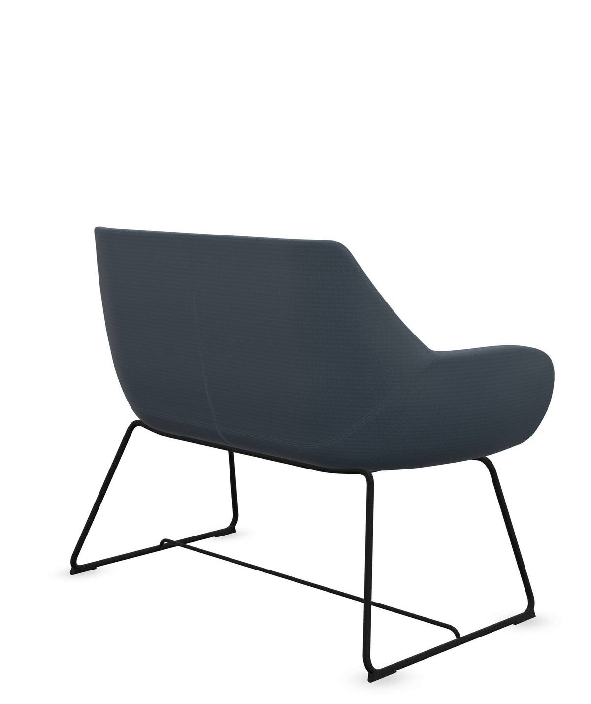 Canapé 2 places entièrement capitonné pieds luge Fan 20V Canapé 2 places entièrement capitonné pieds luge Fan 20V