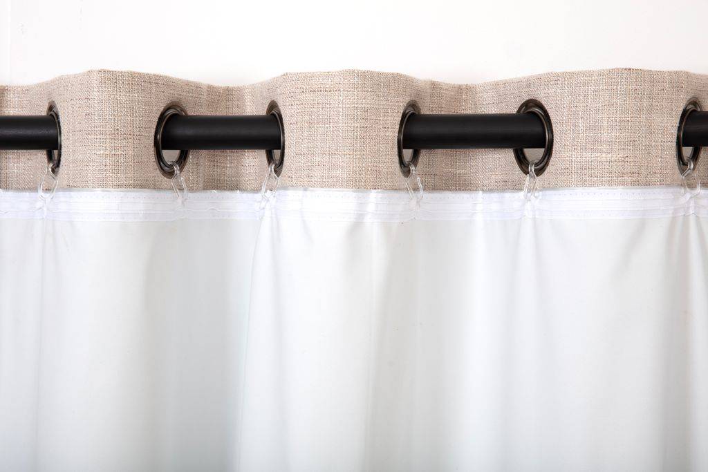 Doublure occultant et thermique Bi-Well, blanc & argent