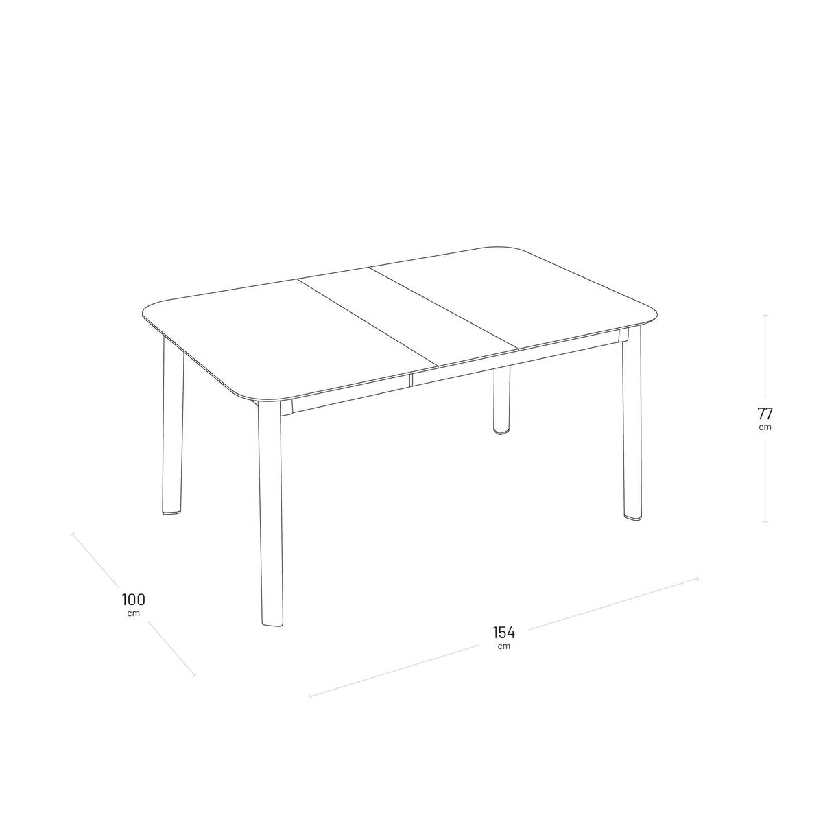 Table Rectangulaire 150 x 100 cm Oron Master en Aluminium Table Rectangulaire 150 x 100 cm Oron Master en Aluminium