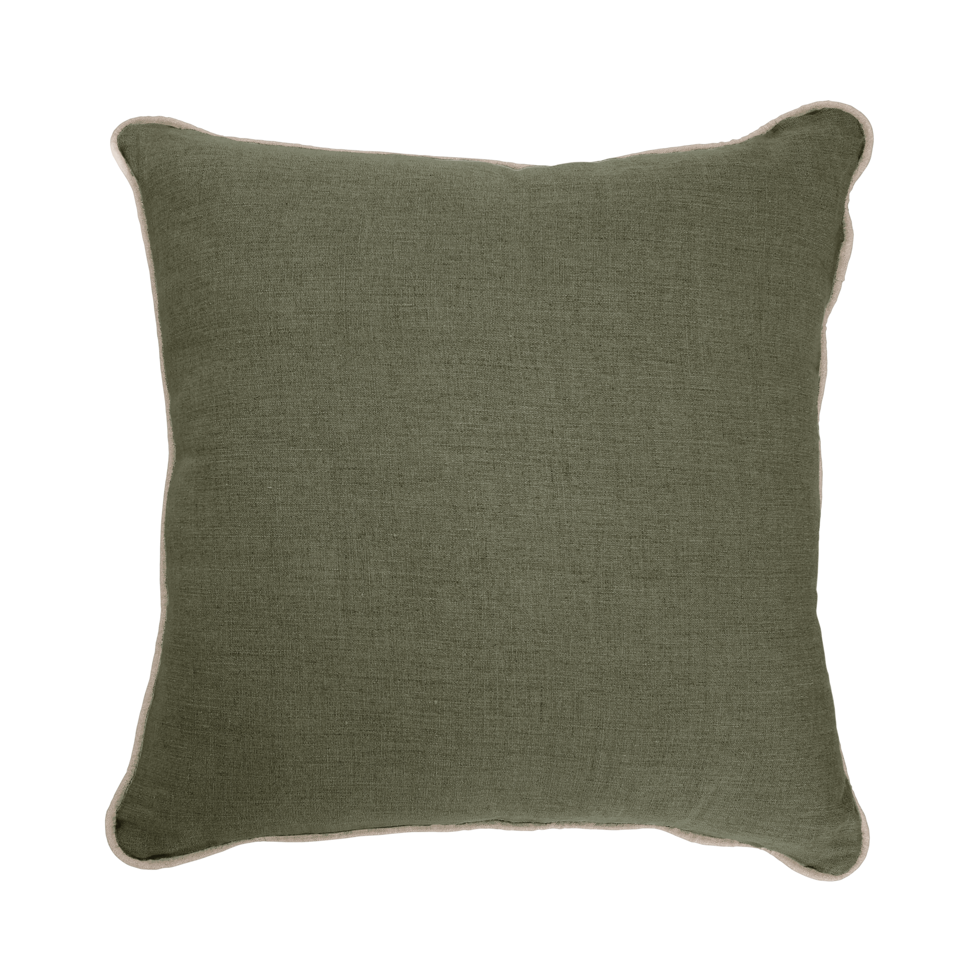Coussin lin passepoil Carly