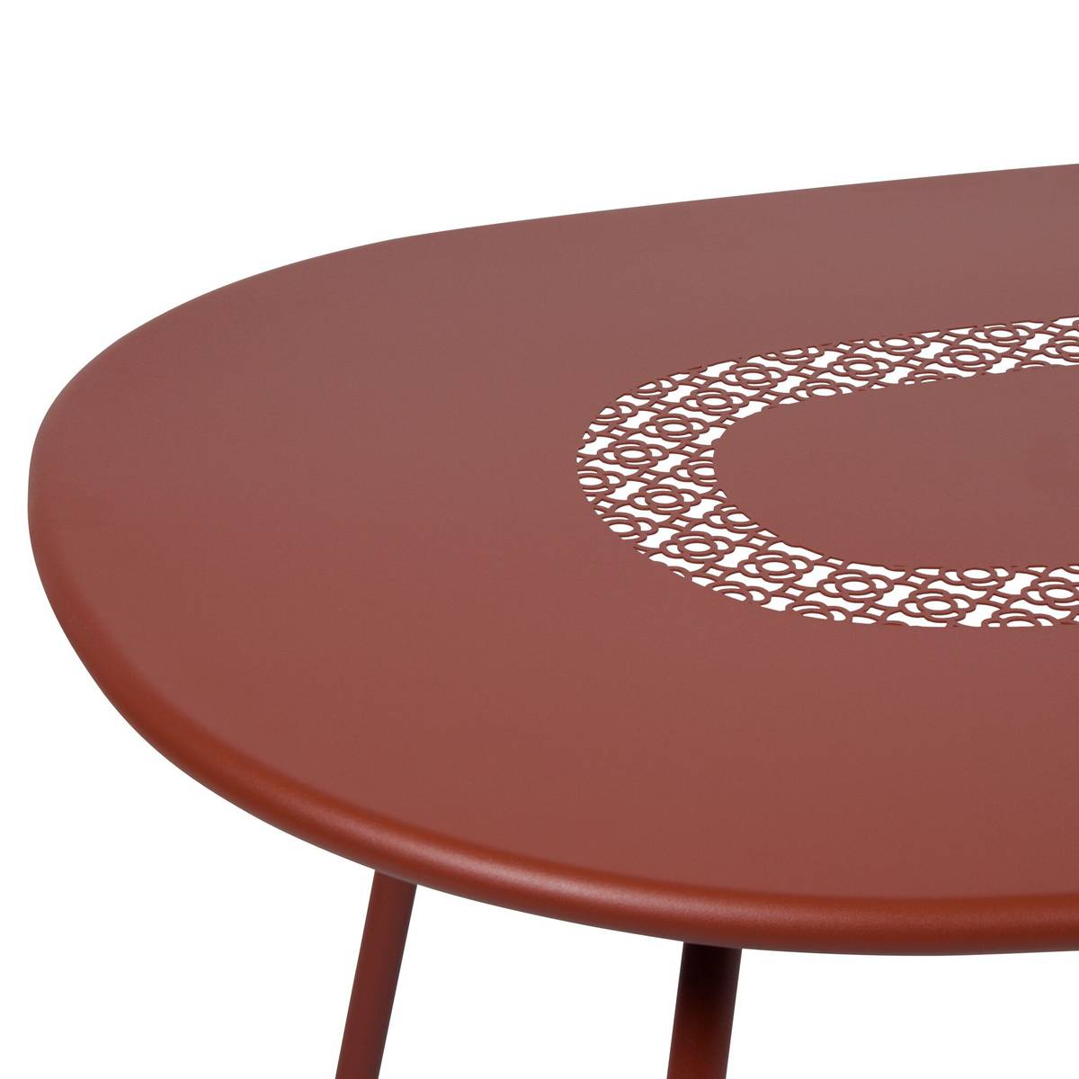 Table Ovale 160 x 90 cm Lorette en Acier Table Ovale 160 x 90 cm Lorette en Acier