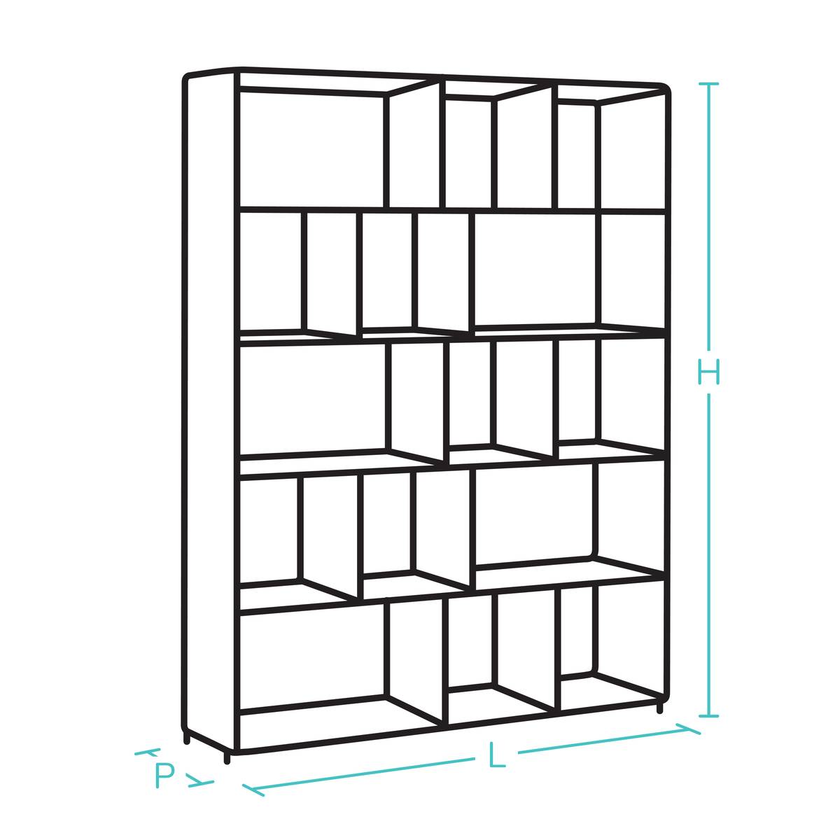 Bibliothèque 2 portes Gregory Bibliothèque 2 portes Gregory