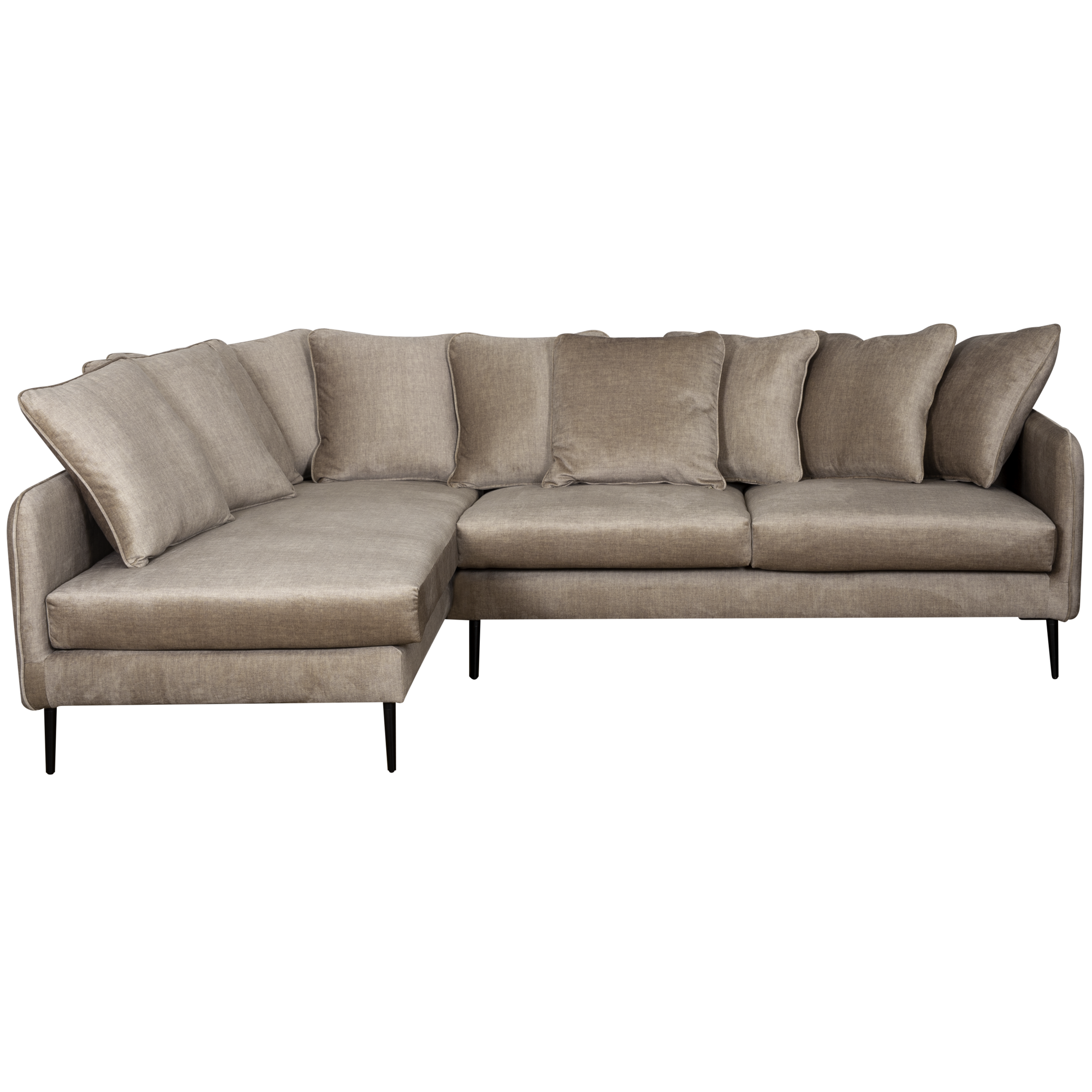 Canapé d'angle velours Olympe