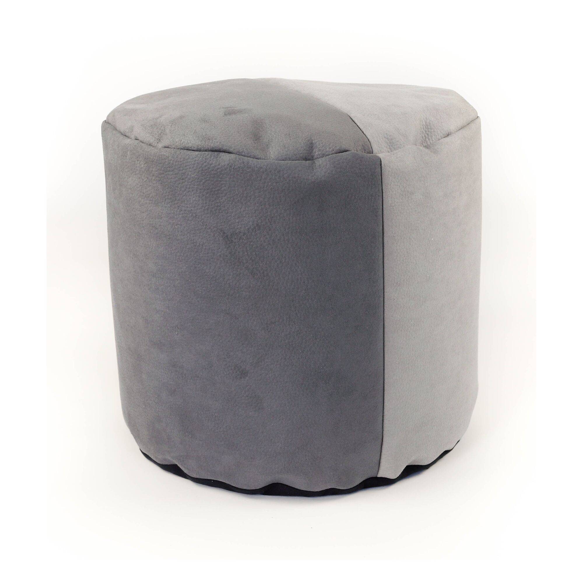 Pouf haut Kanéa, gris