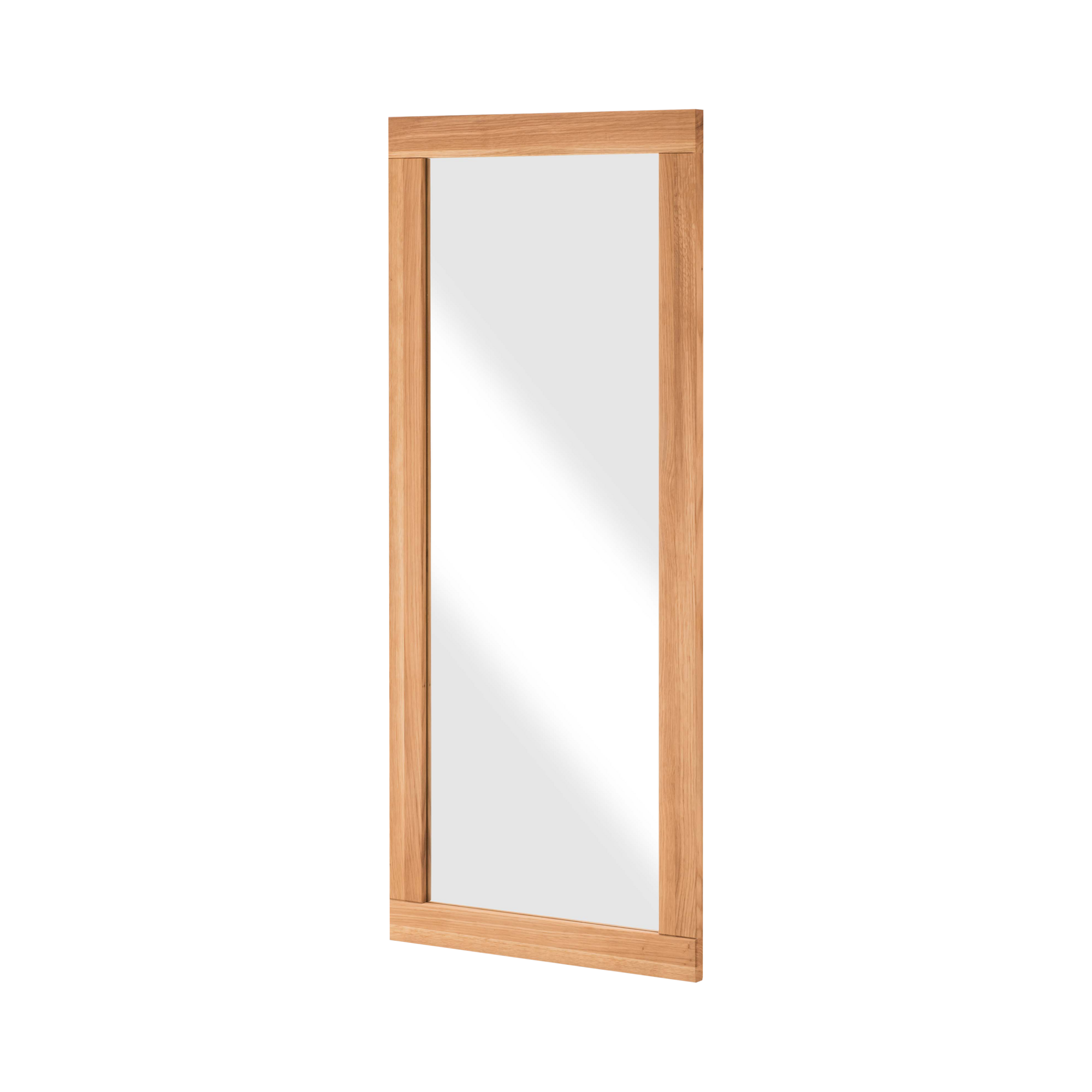 Miroir Numéroté En Chêne Forme Arche - Style Vintage Fin XXe, Dimensions 82.5x52.5 Cm, Belgique