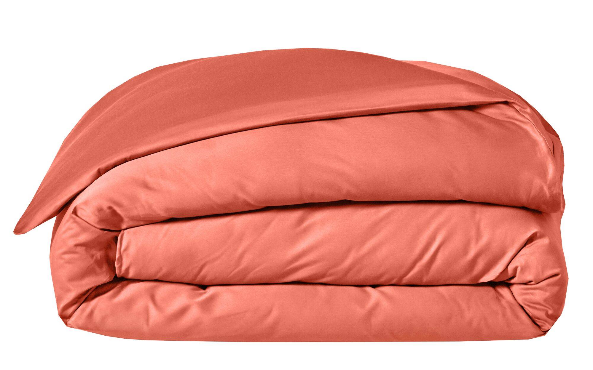 Housse de couette Satin BLANC DES VOSGES - Rose Boisé - 240 x 220 cm