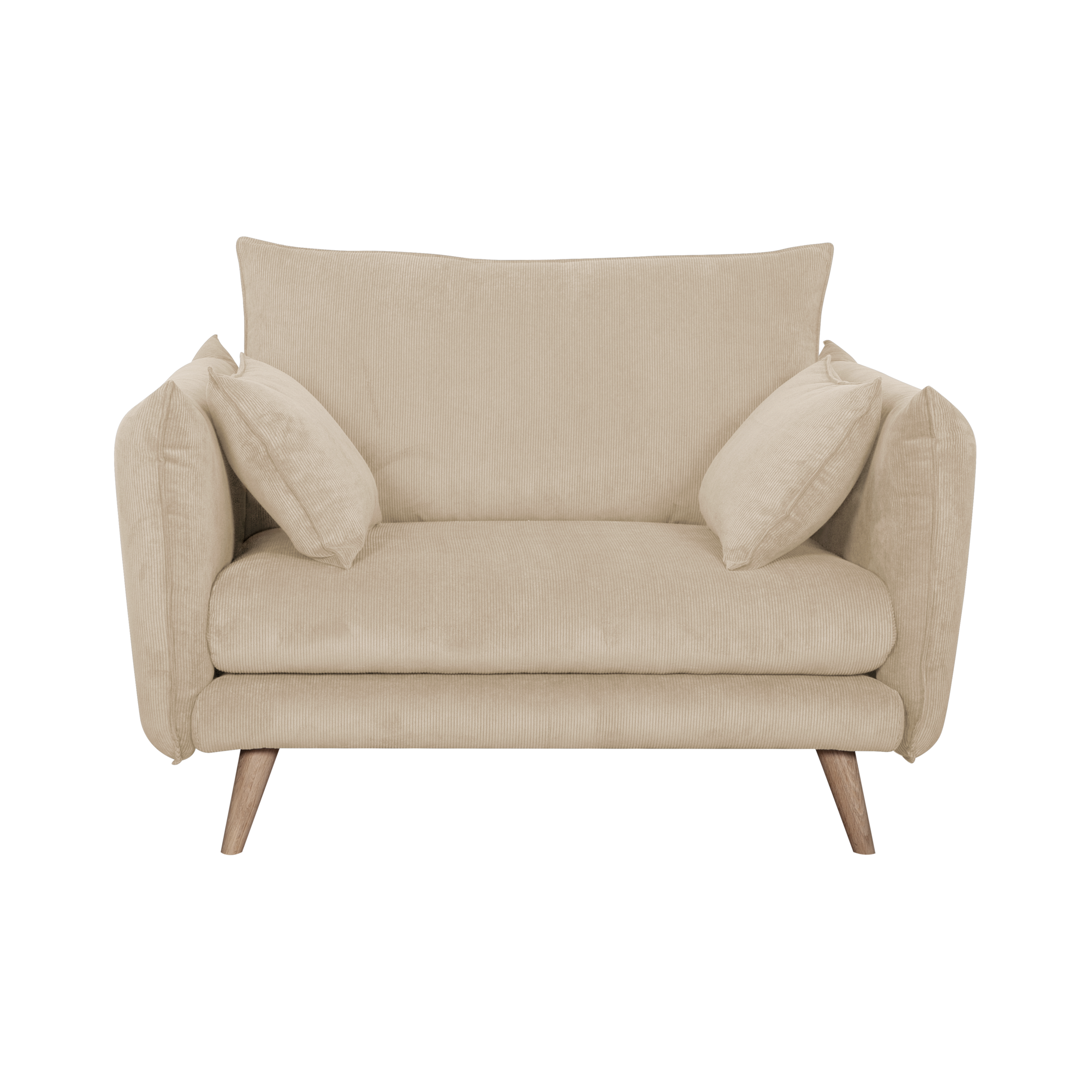 Fauteuil XXL velours côtelé Orion CAMIF