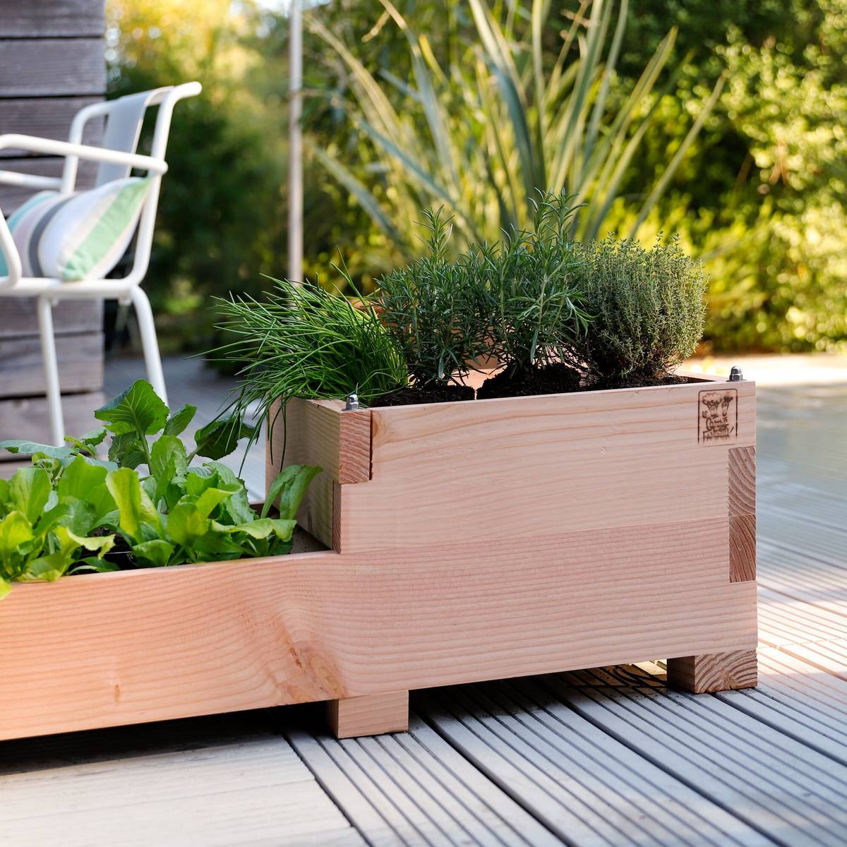Carré de Potager 2 Niveaux Twinik en Bois Carré de Potager 2 Niveaux Twinik en Bois