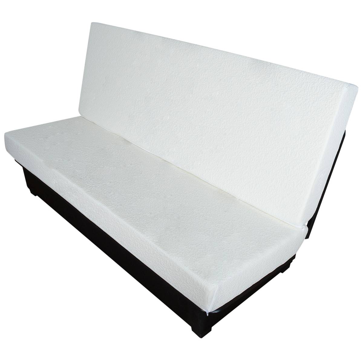Canapé clic-clac velours matelas 15 cm Oriane Canapé clic-clac velours matelas 15 cm Oriane