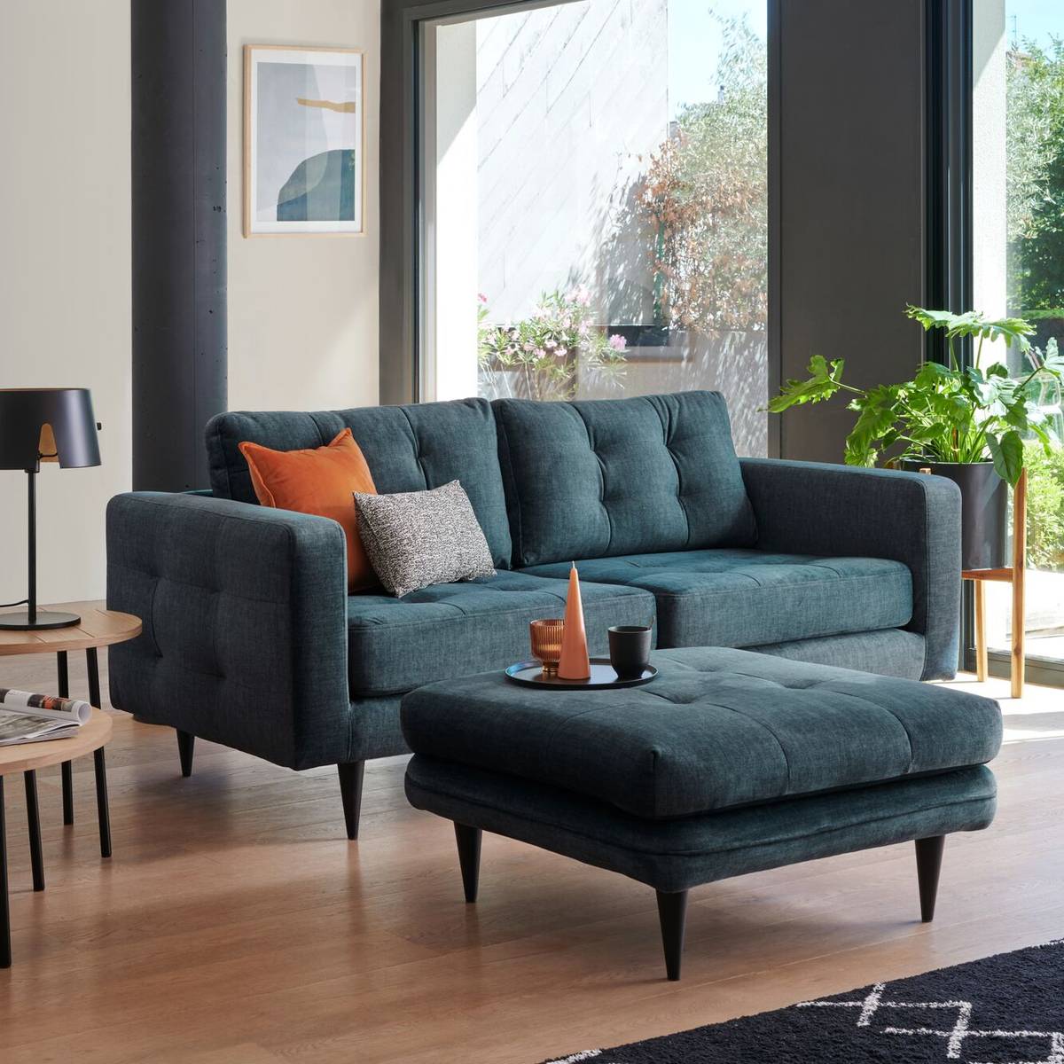 Canapé capitonné velours Odin Canapé capitonné velours Odin