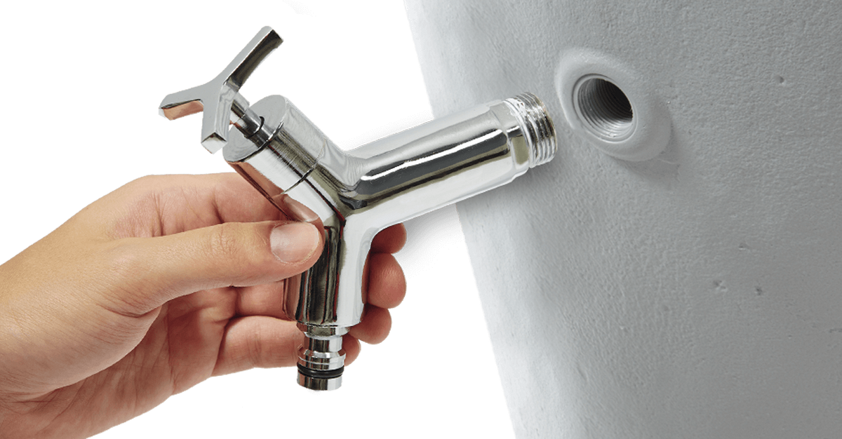 Kit Récupérateur d'Eau 300 L 2en1 Gris Kit Récupérateur d'Eau 300 L 2en1 Gris