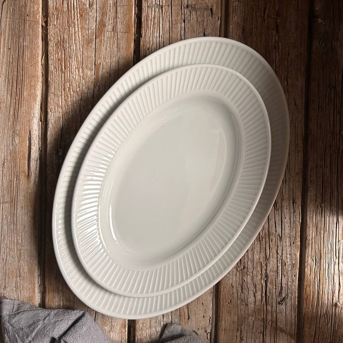 Plat ovale Plissé Plat ovale Plissé