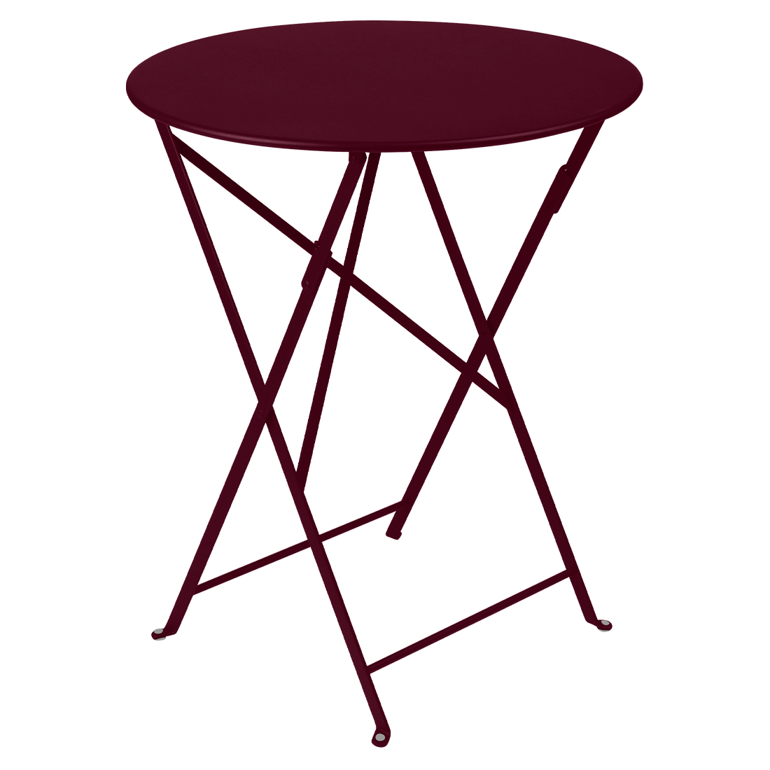 Table Ronde Pliante Ø60 cm Bistro en Acier