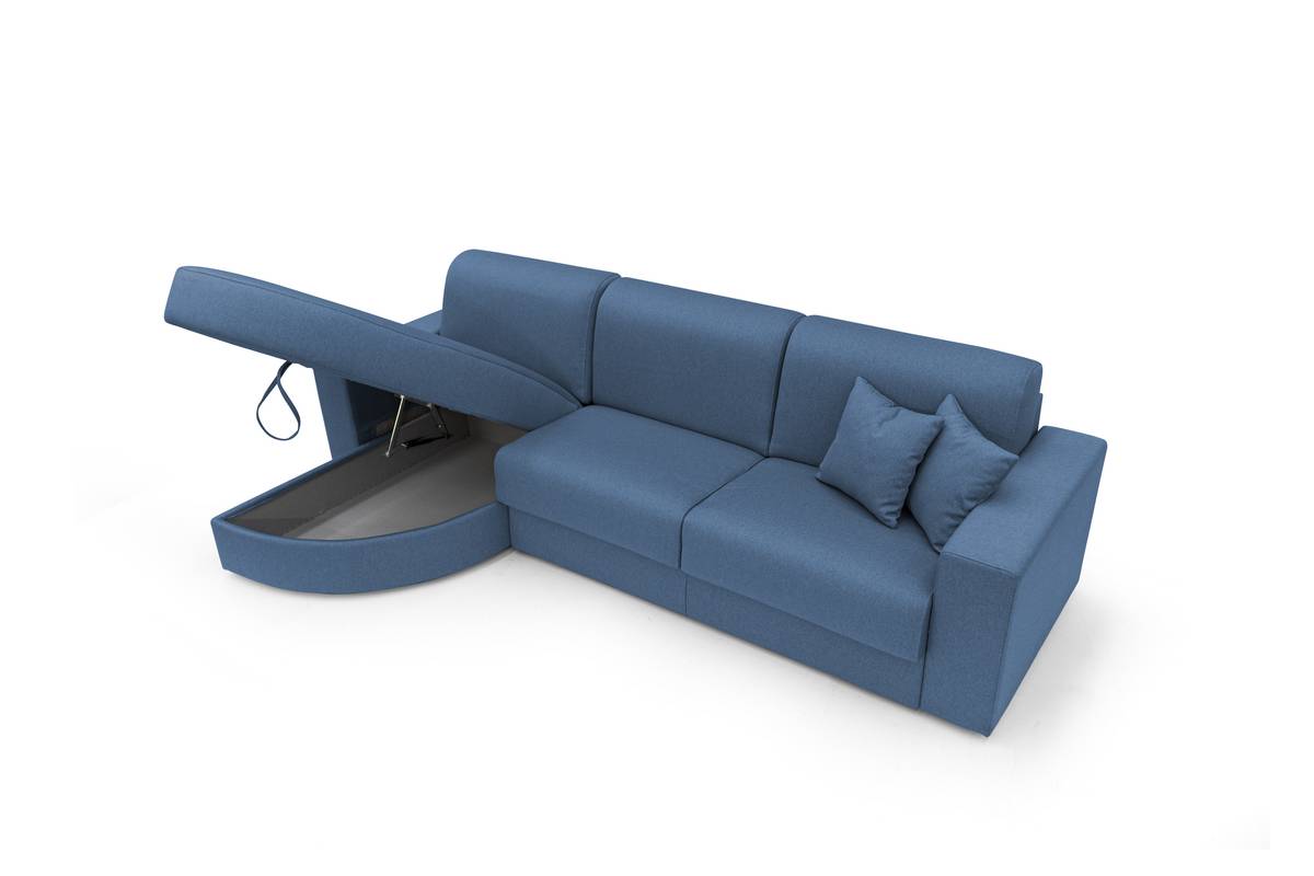 Canapé d'angle convertible tissu déhoussable Aubin Canapé d'angle convertible tissu déhoussable Aubin