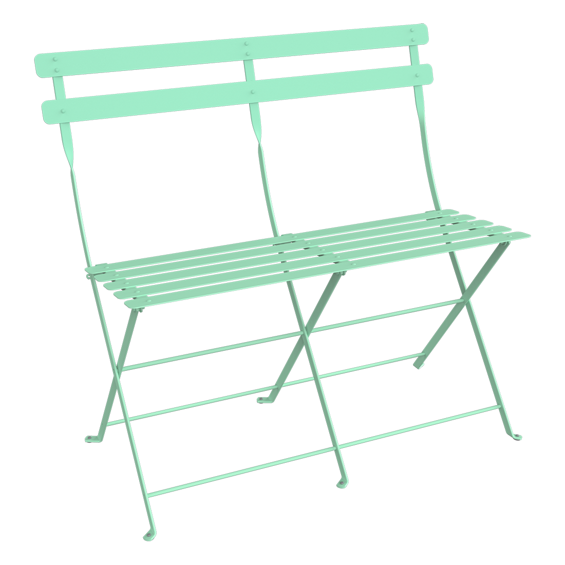 Banquette Pliante 2 Places Bistro en Acier FERMOB