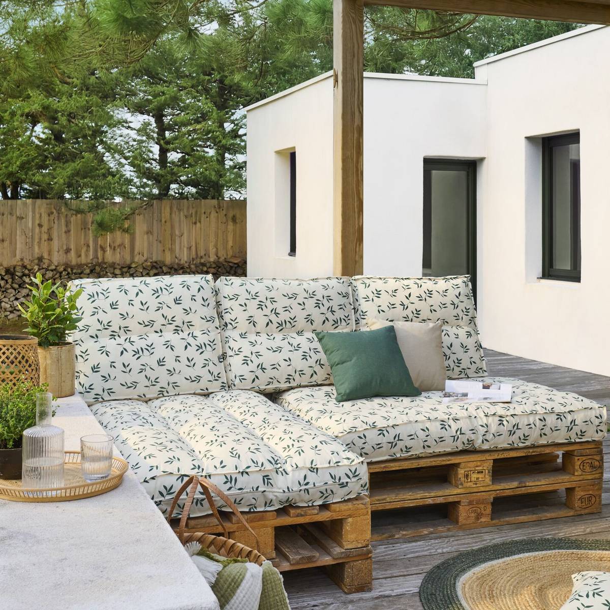 Coussin matelas palette recyclé Heva Coussin matelas palette recyclé Heva