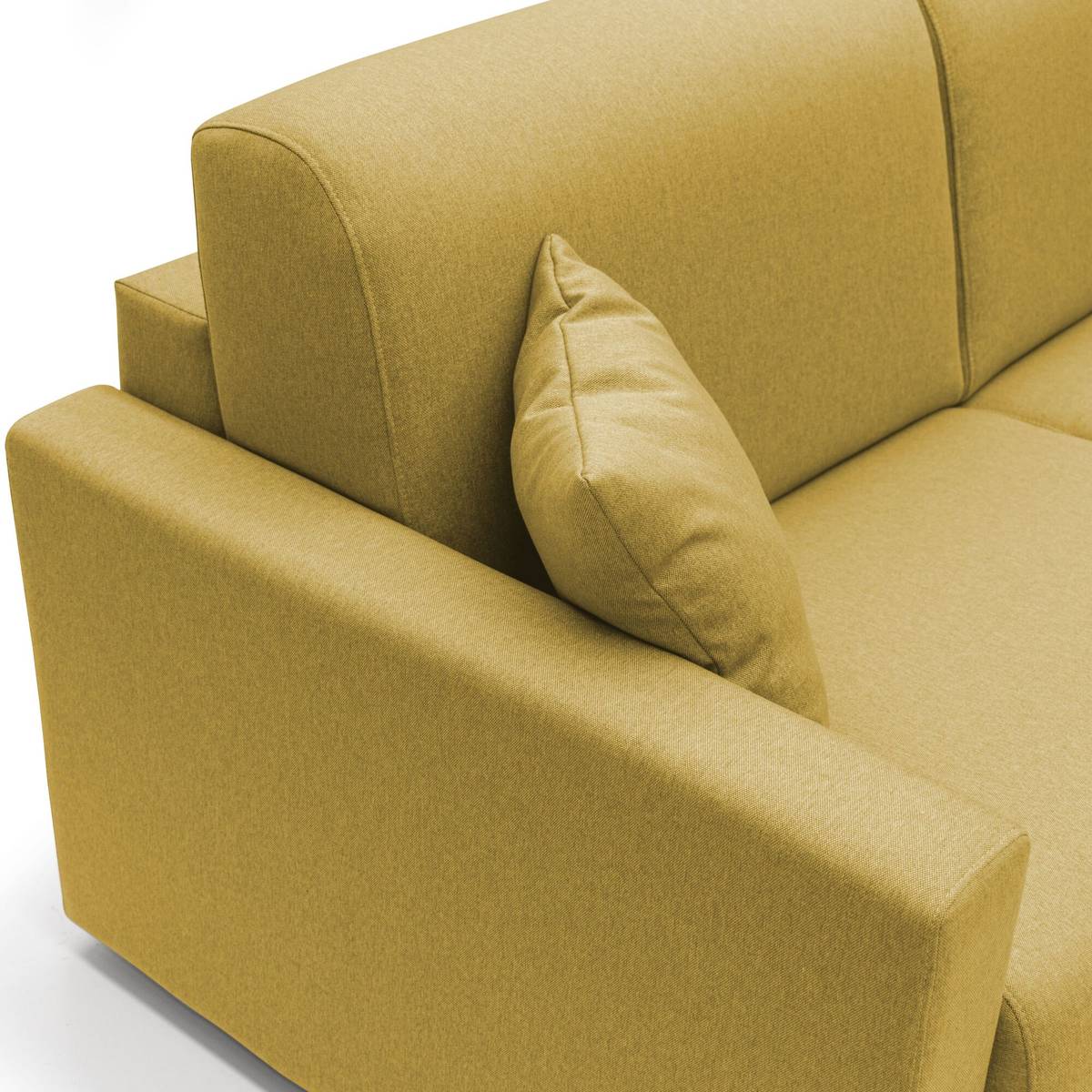 Canapé d'angle convertible et réversible tissu déhoussable Aubin Canapé d'angle convertible et réversible tissu déhoussable Aubin