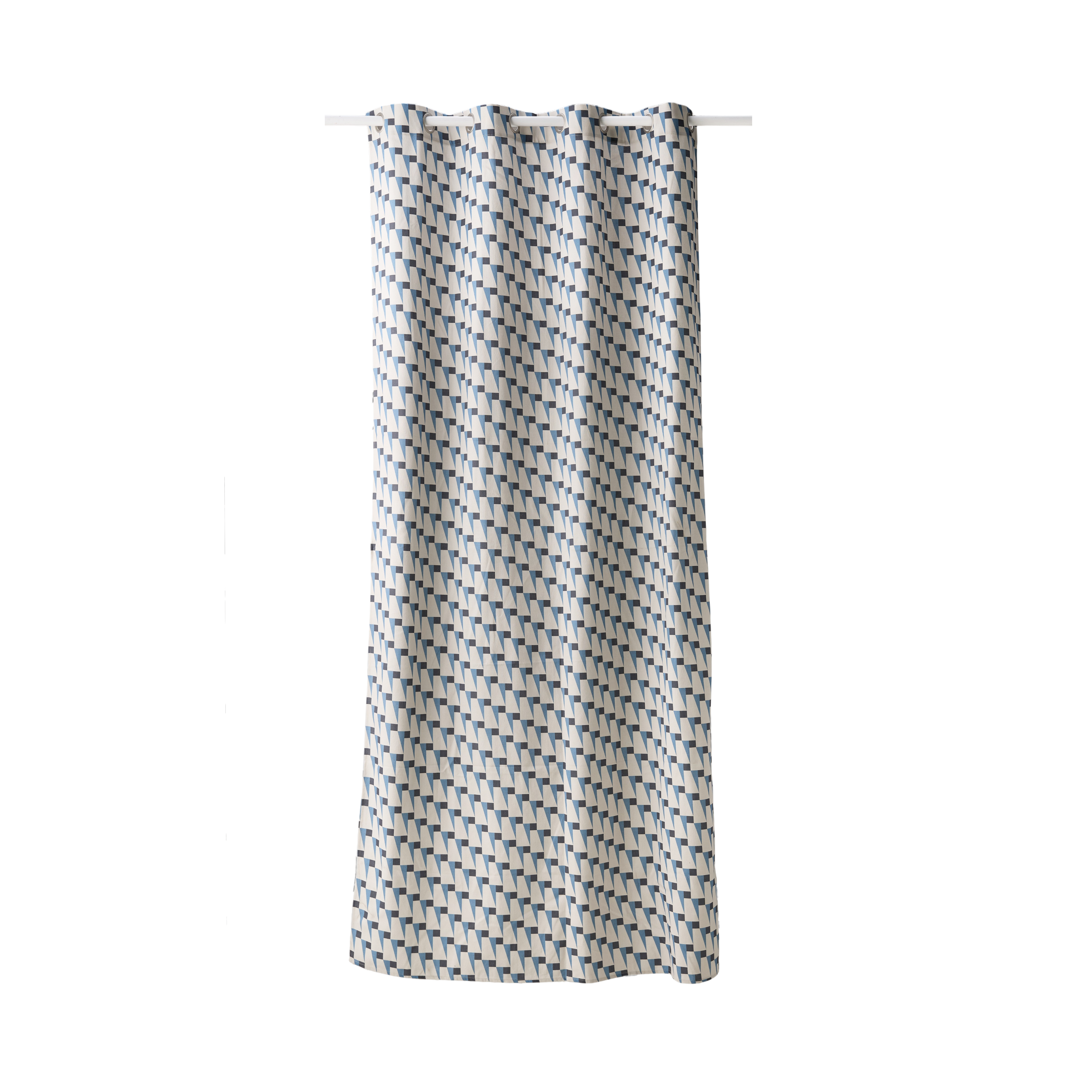 Lot de 2 rideaux coton Nautique urbain  CAMIF