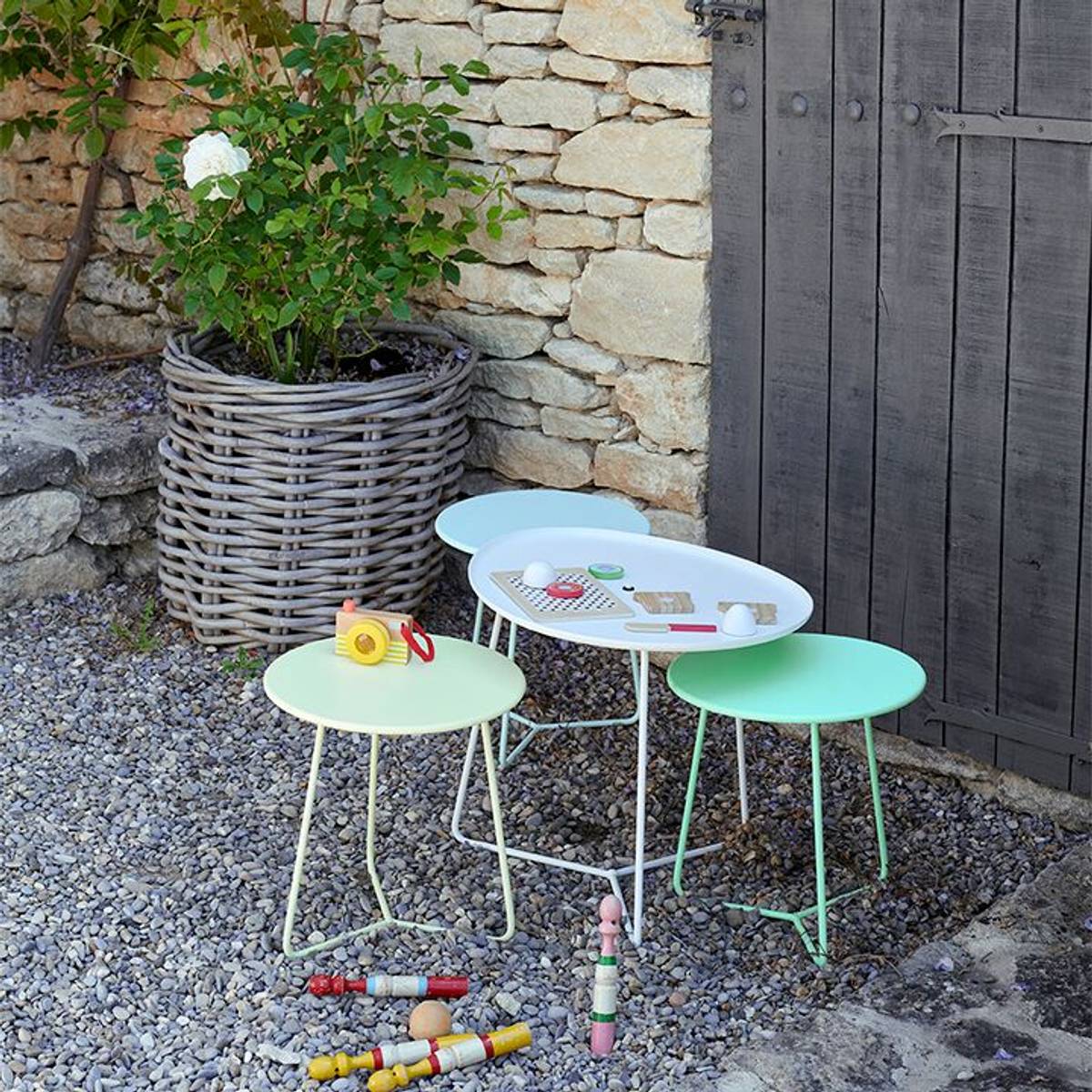 Table Basse Ronde Hauteur 45 cm Cocotte en Acier Table Basse Ronde Hauteur 45 cm Cocotte en Acier