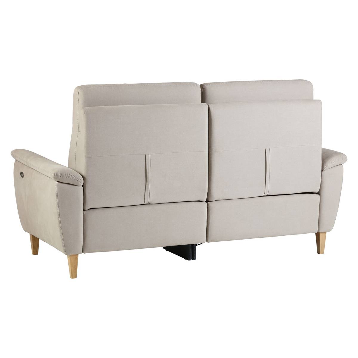 Canapé relax electrique coton lin Bergen Canapé relax electrique coton lin Bergen