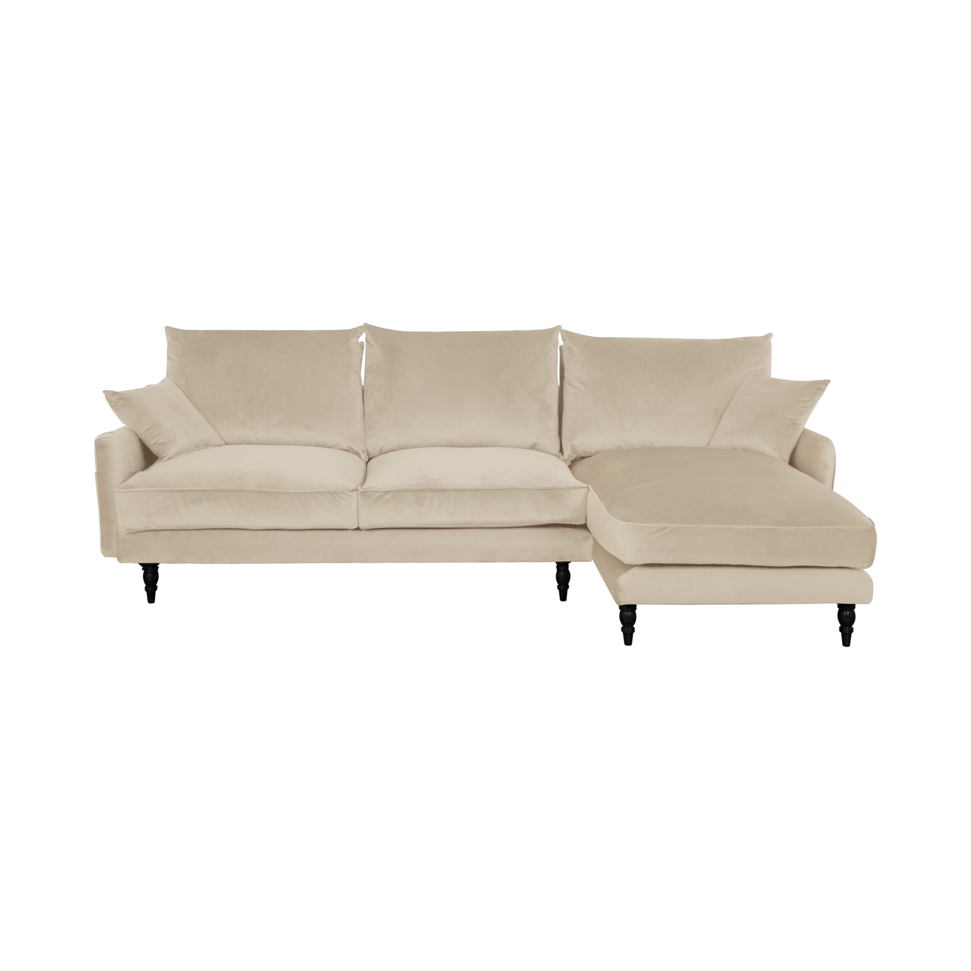 Canapé d'angle velours Olie