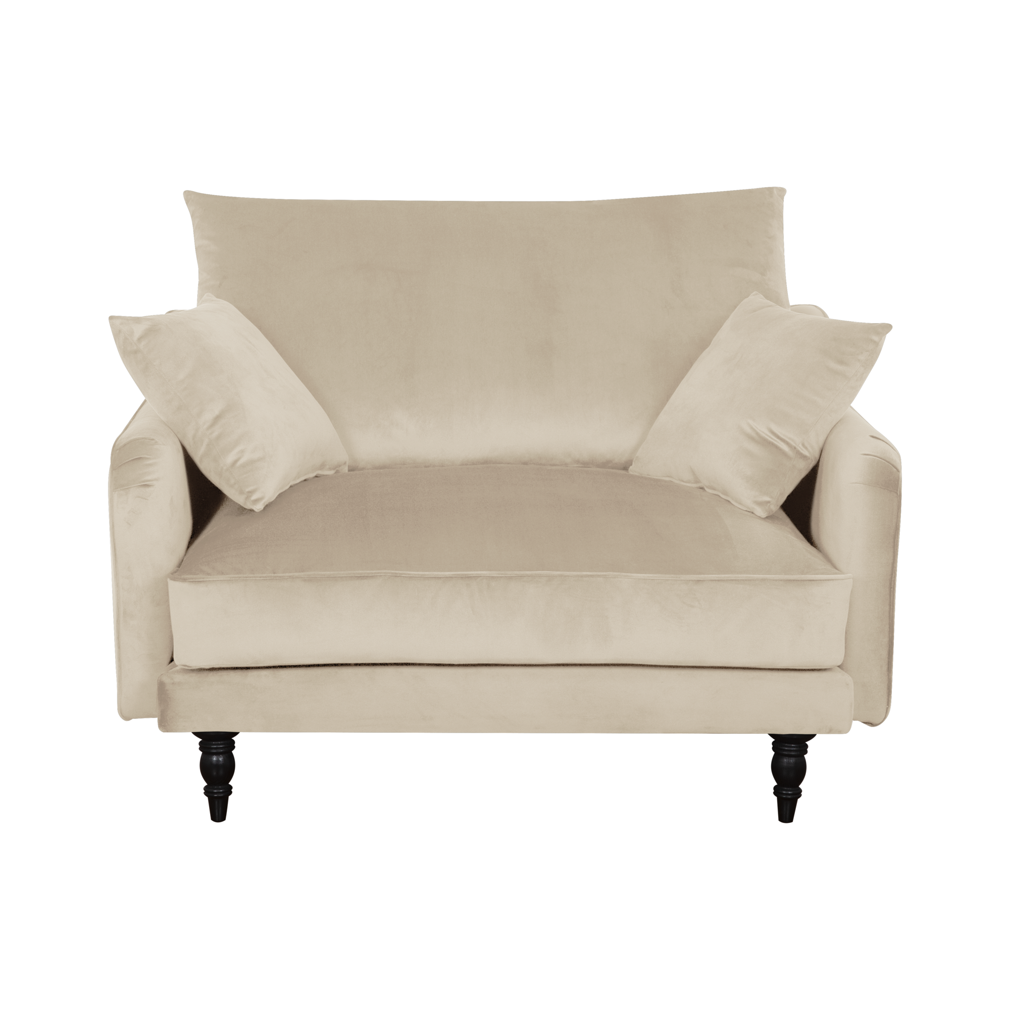 Fauteuil XXL velours Olie