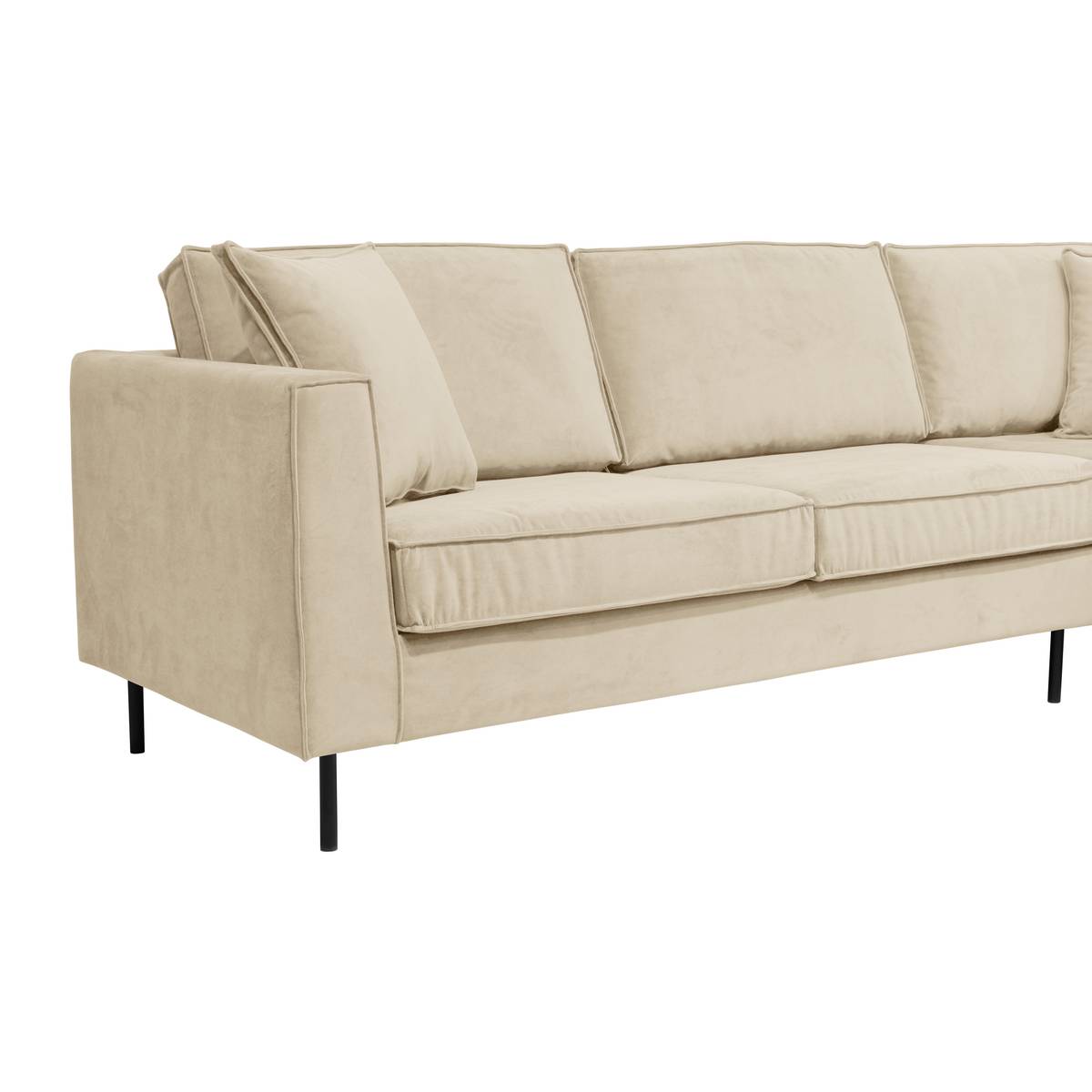 Canapé d'angle velours Pietra Canapé d'angle velours Pietra