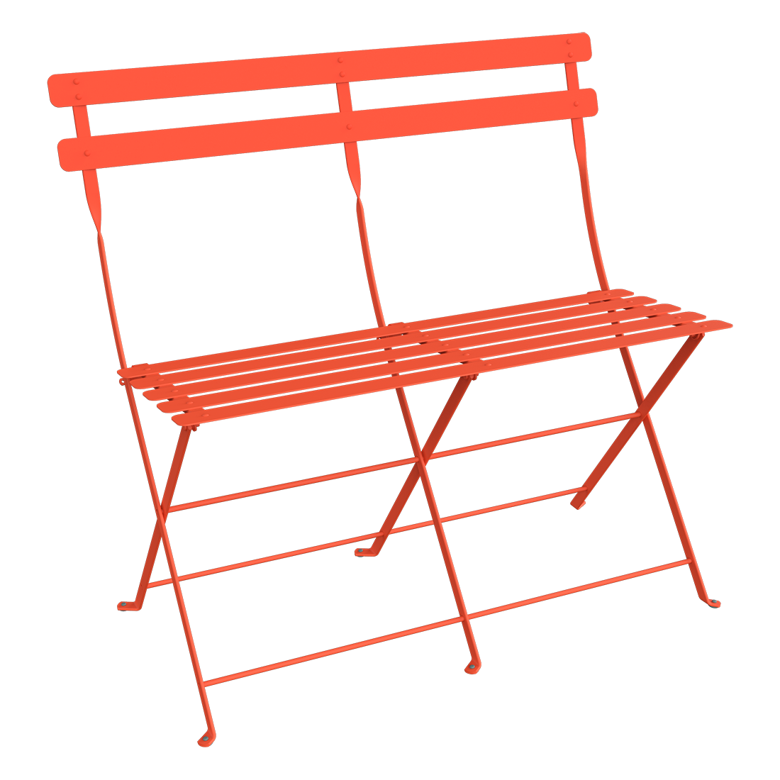 Banquette Pliante 2 Places Bistro en Acier FERMOB