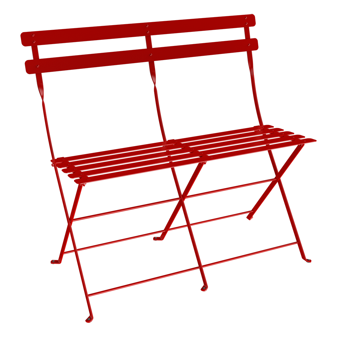 Banquette Pliante 2 Places Bistro en Acier FERMOB